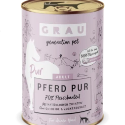 Grau Adult | Pferd Pur | 6x Hundefutter