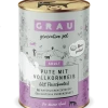 Grau Adult | Pute & Vollkornreis | 6x Hundefutter