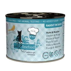 Catz Finefood RAGOUT N° 613 | Mit Huhn & Muscheln | 6x 190 G Katzenfutter
