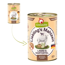 GranataPet Lieblings's Mahlzeit | Mit Lamm & Kartoffel | 6 Dosen Hundenassfutter