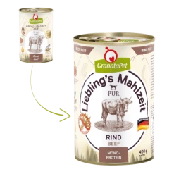 GranataPet Lieblings's Mahlzeit | Mit Rind Pur | 6 Dosen Hundenassfutter