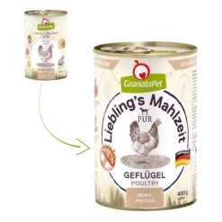 GranataPet Lieblings's Mahlzeit | Mit Geflügel Pur | 6 Dosen Hundenassfutter