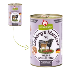 GranataPet Lieblings's Mahlzeit | Mit Wild & Angus Rind | 6 Dosen Hundenassfutter