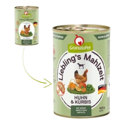 GranataPet Lieblings's Mahlzeit | Mit Huhn & Kürbis | 6 Dosen Hundenassfutter