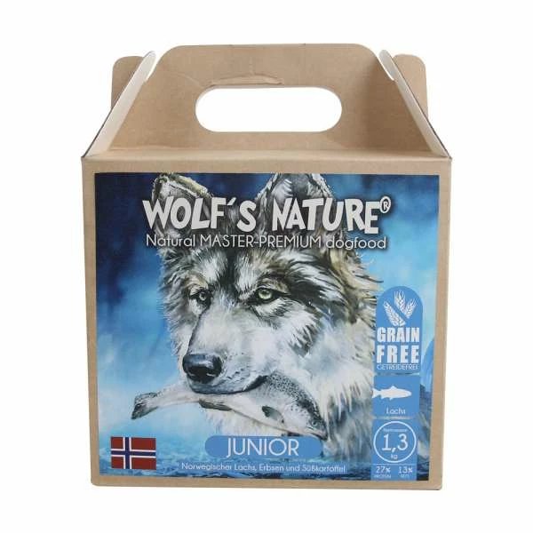 Wolf's Nature Junior Master Premium | Mit Lachs | Getreidefreies Hundefutter 1 Wolf's Nature Junior Master Premium | Mit Lachs | Getreidefreies Hundefutter
