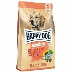 HAPPY DOG HappyDog Natur-Croq | Mit Lachs Pur & Reis | 11 Kg