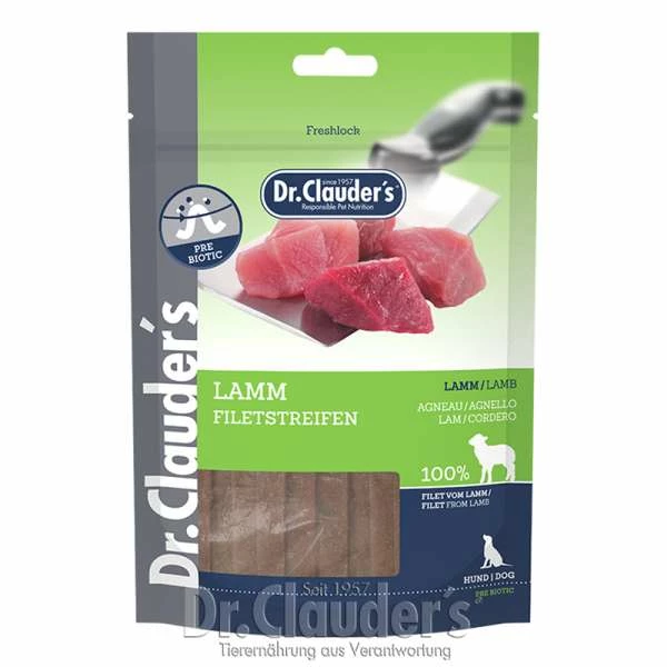 DR. CLAUDERS Dr. Clauder´s Lammfilet Streifen | 10x 80g Hundesnack 1 DR. CLAUDERS Dr. Clauder´s Lammfilet Streifen | 10x 80g Hundesnack