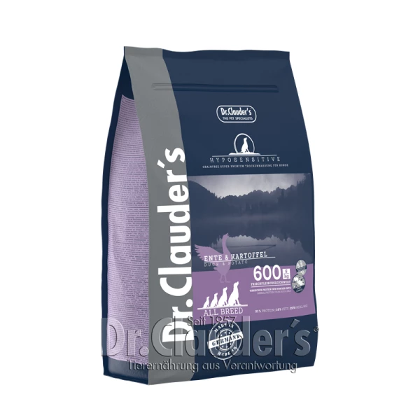 DR. CLAUDERS Best Choice Hyposensitive | Mit Ente & Kartoffeln | Getreidefreies Hundefutter 1 DR. CLAUDERS Best Choice Hyposensitive | Mit Ente & Kartoffeln | Getreidefreies Hundefutter