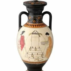 Völsing Tierurne Griechische Replikate | Handgefertigte Keramikurnen | Weißer Krug Athen