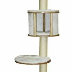 Kerbl Wandkratzbaum Dolomit | Weiß | Für Katzen