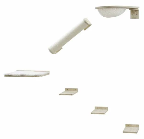 Kerbl Kletterwand Rocky | Natur/Weiss | Für Katzen 1 Kerbl Kletterwand Rocky | Natur/Weiss | Für Katzen