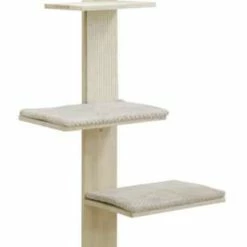 Kerbl Wandkratzbaum Timber | Natur/Taupe | Für Katzen