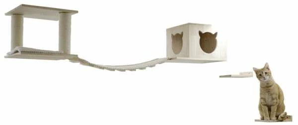 Kerbl Katzenspielplatz Top | Natur/Weiss | Für Katzen 1 Kerbl Katzenspielplatz Top | Natur/Weiss | Für Katzen