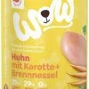 WOW JUNIOR | Mit Huhn, Karotte & Brennnessel | 6x Hundefutter