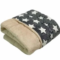 Matdox Fleece Kuscheldecke STERNE | 90 X 70 Cm