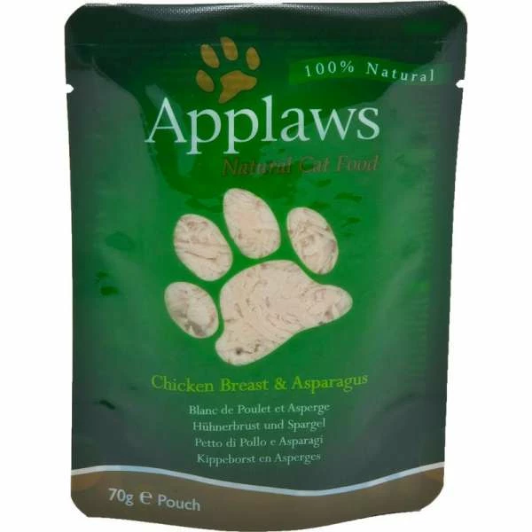 Applaws Cat | Hühnerbrust & Spargel | 12x 70g Frischebeutel 1 Applaws Cat | Hühnerbrust & Spargel | 12x 70g Frischebeutel