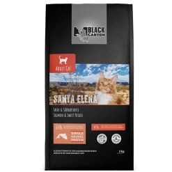 BLACK CANYON® ADULT - SANTA ELENA | Mit Lachs & Süßkartoffel | Katzenfutter