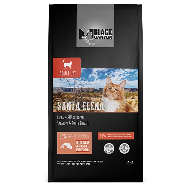 BLACK CANYON® ADULT - SANTA ELENA | Mit Lachs & Süßkartoffel | Katzenfutter 1 BLACK CANYON® ADULT - SANTA ELENA | Mit Lachs & Süßkartoffel | Katzenfutter