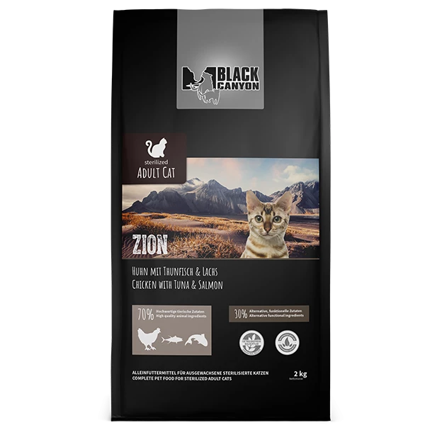 BLACK CANYON® ZION - Adult Sterilized | Mit Huhn, Thunfisch & Lachs | Katzenfutter 1 BLACK CANYON® ZION - Adult Sterilized | Mit Huhn, Thunfisch & Lachs | Katzenfutter