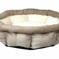 Trixie Bett LEONA | ø 45 Cm | Braun-creme | Hunde- Und Katzenbett