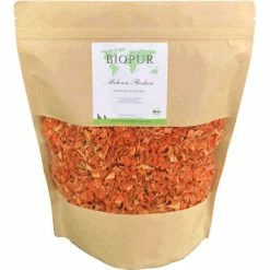 BIOPUR Möhrenflocken | Vegan & Glutenfrei | 1,2 Kg Ergänzungsfutter