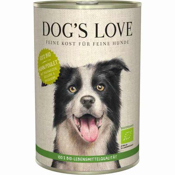 Dogs Love Bio Menü | Mit Bio-Huhn, Buchweizen, Sellerie & Basilikum | Glutenfrei | 6x Hundefutter 1 Dogs Love Bio Menü | Mit Bio-Huhn, Buchweizen, Sellerie & Basilikum | Glutenfrei | 6x Hundefutter