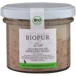 BIOPUR Cat | Diät | Bei Allergischen Erkrankungen | 6x100g Katzenfutter Im Glas