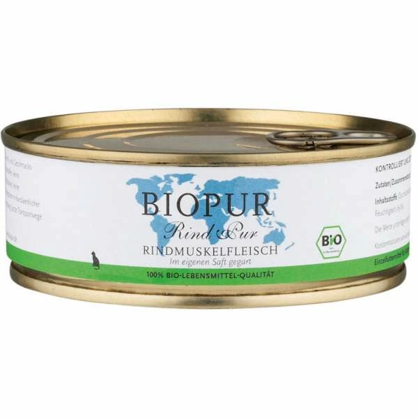 BIOPUR Cat | Mit Rindermuskelfleisch | 6x200g Katzenfutter 1 BIOPUR Cat | Mit Rindermuskelfleisch | 6x200g Katzenfutter
