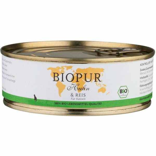 BIOPUR Cat | Mit Huhn & Reis |Glutenfrei | 6x200g 1 BIOPUR Cat | Mit Huhn & Reis |Glutenfrei | 6x200g