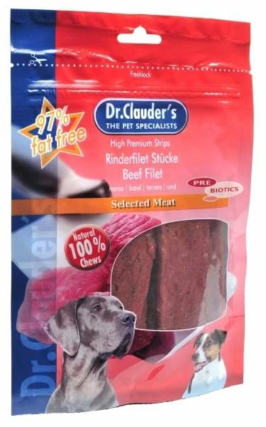 DR. CLAUDERS Dr. Clauder´s Rinderfilet | 10x 80g Hundesnack 1 DR. CLAUDERS Dr. Clauder´s Rinderfilet | 10x 80g Hundesnack