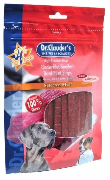 DR. CLAUDERS Dr. Clauder´s Rinderfilet-Streifen | 10x 80g Hundesnack 1 DR. CLAUDERS Dr. Clauder´s Rinderfilet-Streifen | 10x 80g Hundesnack