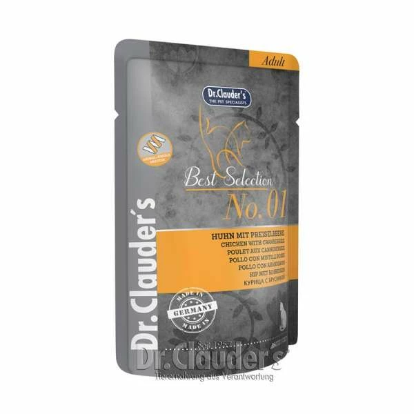 Dr. Clauders Best Selection No 1 Kitten | Feines Huhn | 16x 85g Pouches Katzenfutter 1 Dr. Clauders Best Selection No 1 Kitten | Feines Huhn | 16x 85g Pouches Katzenfutter