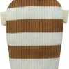 DoggyDolly DogyDolly Strickpullover | Braun-weißer Hundepullover