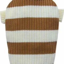 DoggyDolly DogyDolly Strickpullover | Braun-weißer Hundepullover