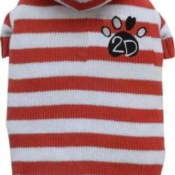 DoggyDolly DogyDolly Strickpullover | Rot-weißer Hundepullover
