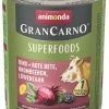 Animonda GranCarno Superfoods | Nassfutter | Mit Rind | 6 Dosen Hundefutter