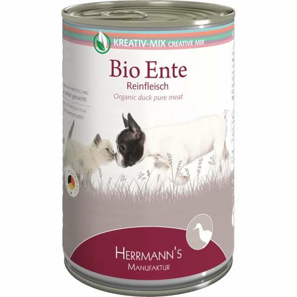 Herrmanns Kreativ Mix | 100% Bio Ente | Hunde- & Katzen Ergänzungsfutter 1 Herrmanns Kreativ Mix | 100% Bio Ente | Hunde- & Katzen Ergänzungsfutter