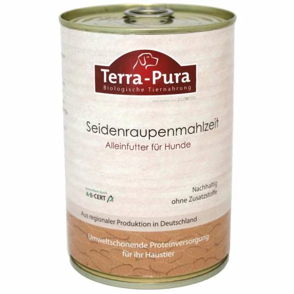 Terra-Pura Seidenraupenmahlzeit | 6x 380g Hundefutter 1 Terra-Pura Seidenraupenmahlzeit | 6x 380g Hundefutter