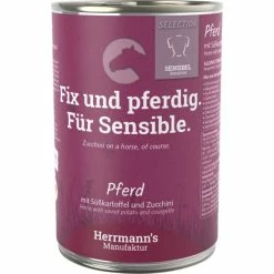 Herrmanns Select Sensible | Mit Pferd, Süßkartoffel & Zucchini | Glutenfreies Hundefutter