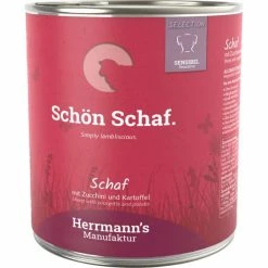 Herrmanns Select Sensible | Mit Schaf, Zucchini & Kartoffeln | 6x 800 G Glutenfreies Hundefutter