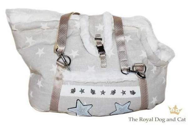 The Royal Dog And Cat Hundetasche Sternehimmel | Natur/beige 1 The Royal Dog And Cat Hundetasche Sternehimmel | Natur/beige
