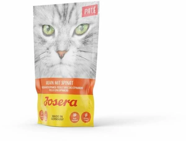 Josera Cat Paté | Mit Huhn & Spinat | 16x 85g Katzenfutter 1 Josera Cat Paté | Mit Huhn & Spinat | 16x 85g Katzenfutter