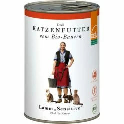Defu Sensitive | Mit Bio-Lamm, Kartoffeln & Lichtwurzel | Gluten & Getreidefrei | 6x Katzenfutter
