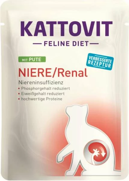 Kattovit Niere/Renal | Mit Pute | 24x85g Katzenfutter 1 Kattovit Niere/Renal | Mit Pute | 24x85g Katzenfutter