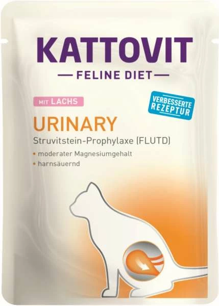 Kattovit Urinary | Mit Lachs | 12x85g Katzenfutter 1 Kattovit Urinary | Mit Lachs | 12x85g Katzenfutter