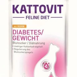 Kattovit Diabetes | Mit Huhn | 24x85g Katzenfutter
