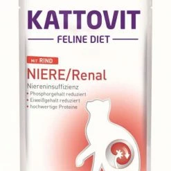 Kattovit Niere/Renal | Mit Rind | 24x85g Katzenfutter