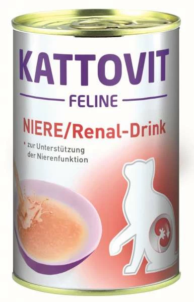 Kattovit Niere-Renal Drink | Mit Huhn | 24x135ml Katzendrink 1 Kattovit Niere-Renal Drink | Mit Huhn | 24x135ml Katzendrink