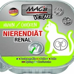 MACs Cat Vetcare | Nierendiät - Renal | Mit Huhn | 16x100g Katzenfutter