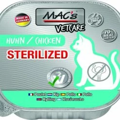 MACs Cat Vetcare | Sterilized | Mit Huhn | 16x100g Katzenfutter